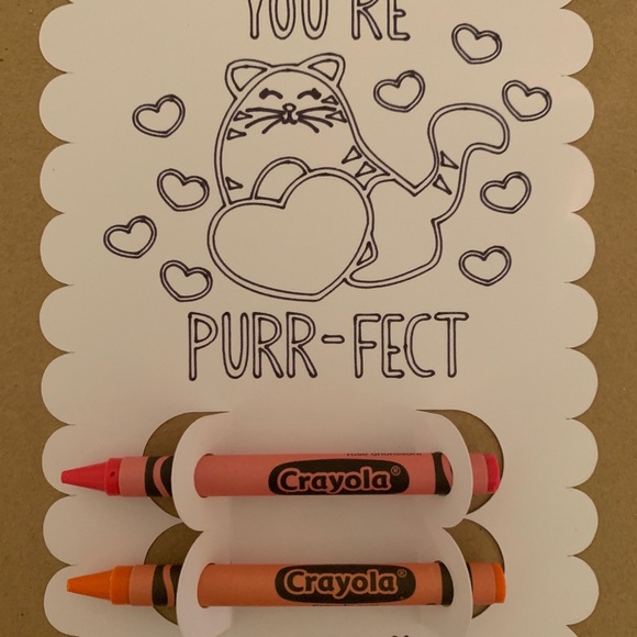 24 Kid’s Valentines Day Crayon Coloring Sheets - Picture 9 of 10
